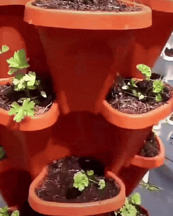 PLANTUP Stackable Flower Pots
