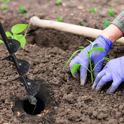 Punta per trapano a trivella per giardinaggio | HOLEDRILL