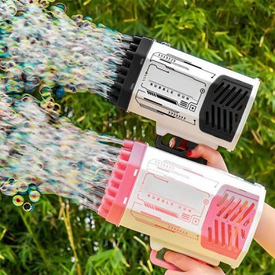 Pistola a bolle LED con 69 fori | BUBBLEPUFF