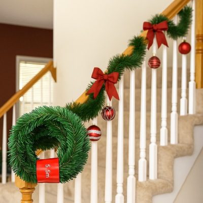 Ghirlanda di pini artificiali natalizi (5,5 m) | HOLIPINE